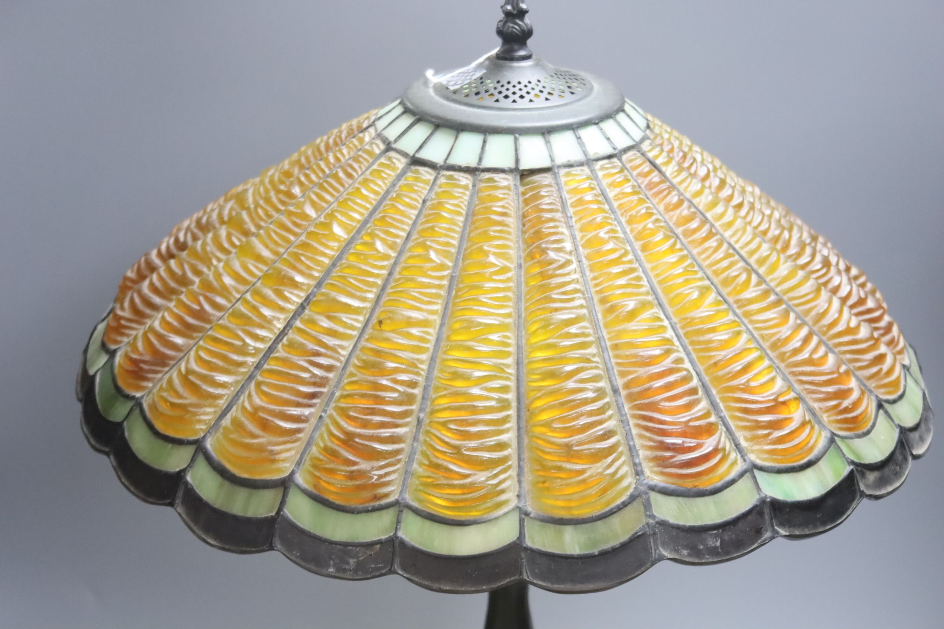 A Tiffany style lamp, height 66cm